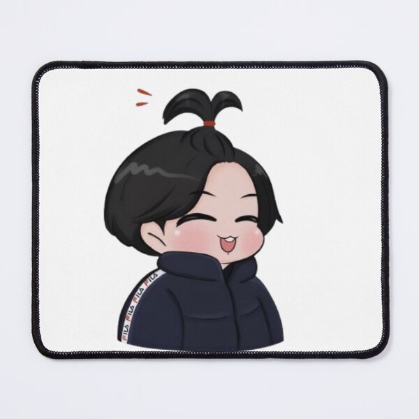 Item preview, Cute Chibi JK – Smiling Jungkook-Inspired Cartoon Art designed and sold by DynamiteDrops.