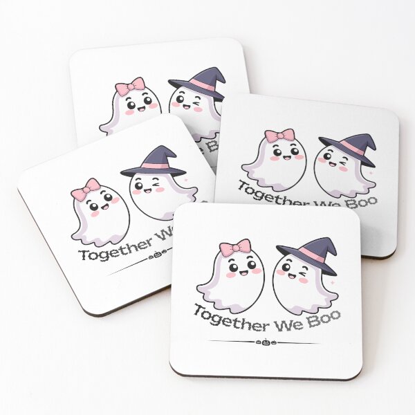 Item preview, Together We Boo – Cute Couple Ghost Halloween Design designed and sold by FREELANIX.
