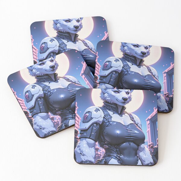 Item preview, Cyberpunk furry polar bear girl designed and sold by CathryneDelamort.
