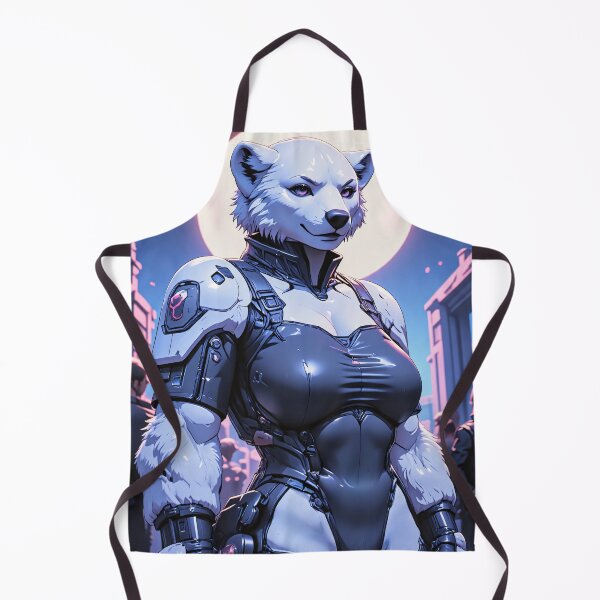 Item preview, Cyberpunk furry polar bear girl   designed and sold by CathryneDelamort.