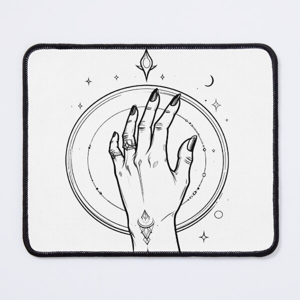 Item preview, Witch hand magic ornaments, sorcery drawing designed and sold by LiskoDesign.