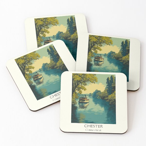 Item preview, Chester Connecticut River Village Art Print designed and sold by TuncGK.