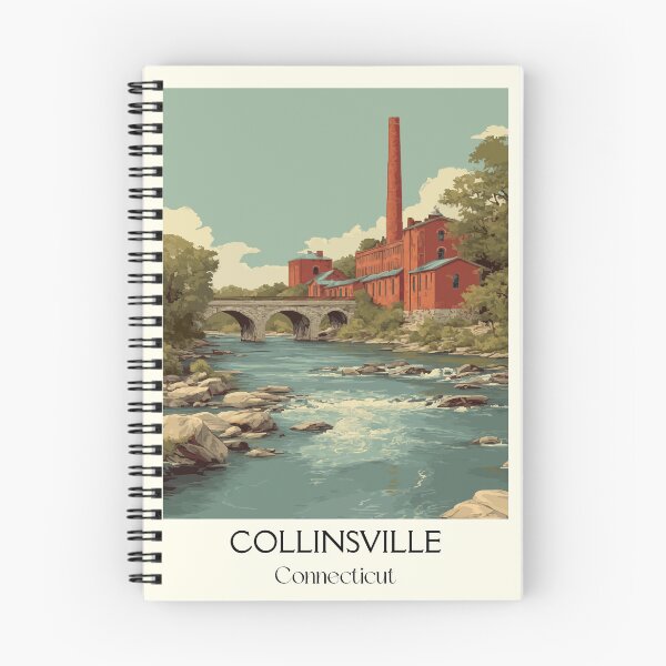 Item preview, Collinsville Connecticut Mill Village Art Print designed and sold by TuncGK.