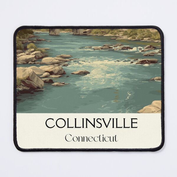Item preview, Collinsville Connecticut Mill Village Art Print designed and sold by TuncGK.