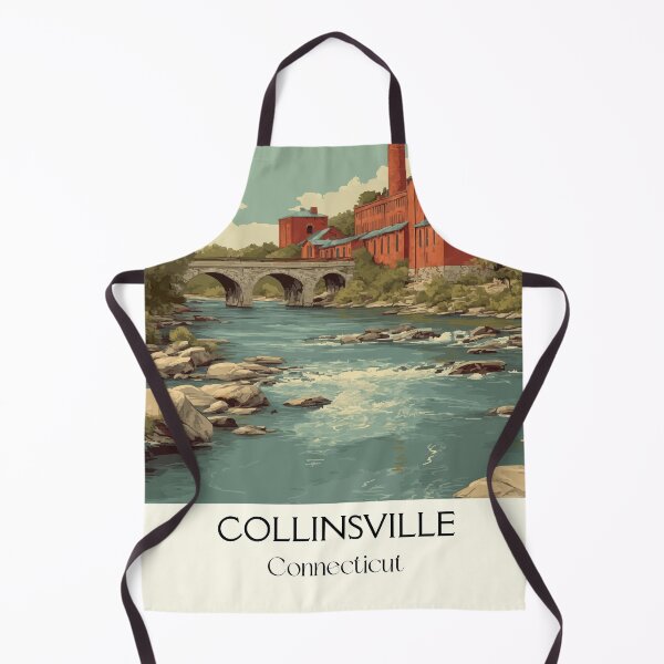 Item preview, Collinsville Connecticut Mill Village Art Print designed and sold by TuncGK.