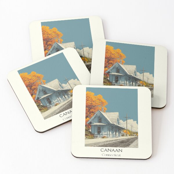 Item preview, Canaan Connecticut Train Station Autumn Art Print designed and sold by TuncGK.