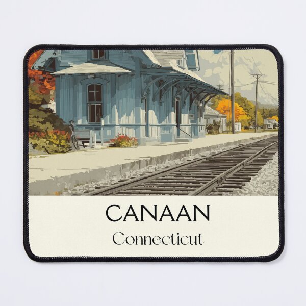 Item preview, Canaan Connecticut Train Station Autumn Art Print designed and sold by TuncGK.