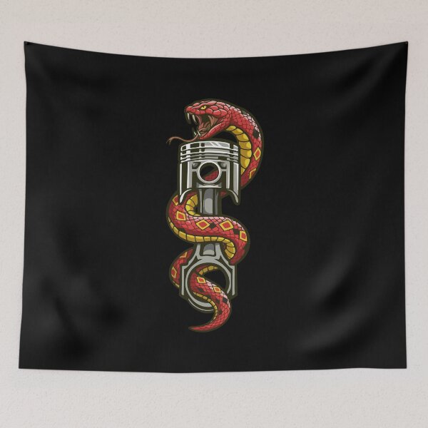 Item preview, Piston Snake Red designed and sold by BronArtworks.