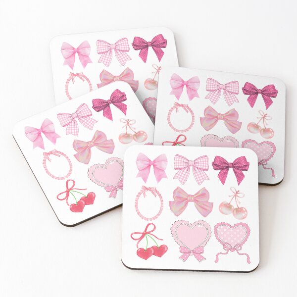 Item preview, Pink Bows Hearts Set designed and sold by DariaOltes.