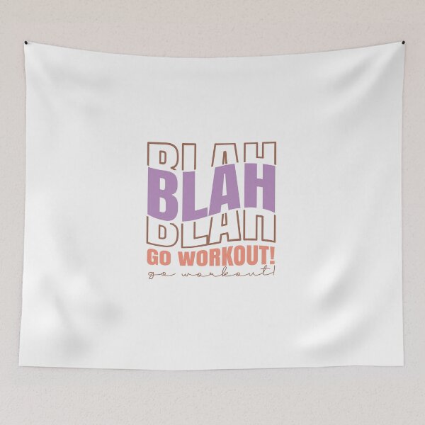 Item preview, Blah Go Workout! designed and sold by artcultreone.