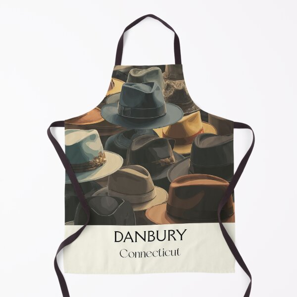 Item preview, Danbury Connecticut Hat City Art Print designed and sold by TuncGK.