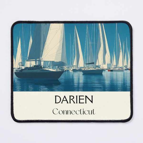 Item preview, Darien Connecticut Sailing Art Print designed and sold by TuncGK.