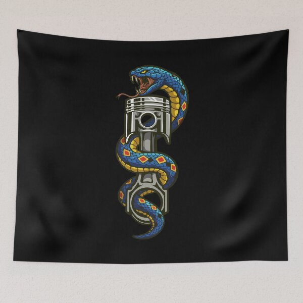 Item preview, Piston Snake Blue designed and sold by BronArtworks.