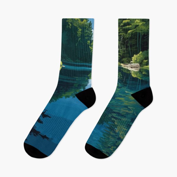 Item preview, Easton Connecticut Forest Reservoir Art Print designed and sold by TuncGK.