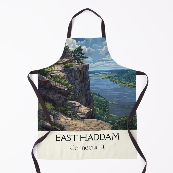 Item preview, East Haddam Connecticut Riverside Town Art Print designed and sold by TuncGK.