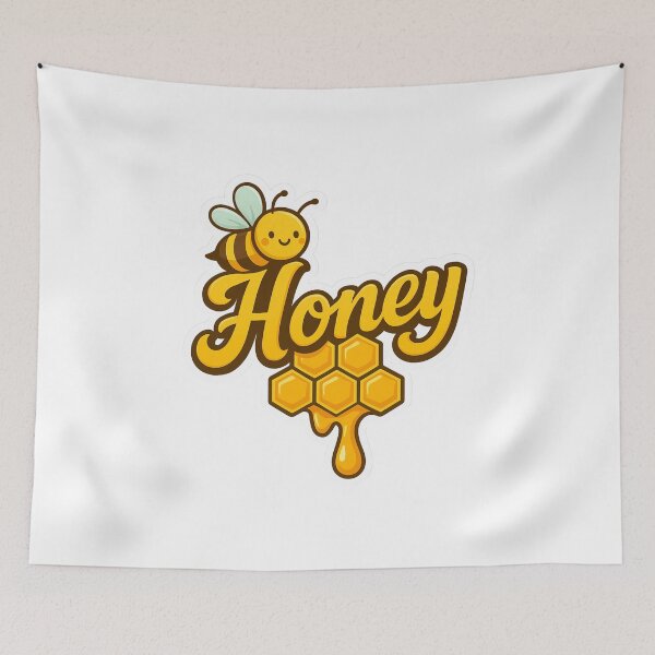 Item preview, Honey Bee Honeycomb Sticker designed and sold by DariaOltes.