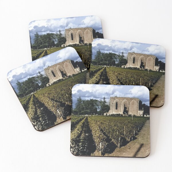 Item preview, Colorized Vintage Saint Emilion Vineyard Bordeaux designed and sold by JerryFrank.