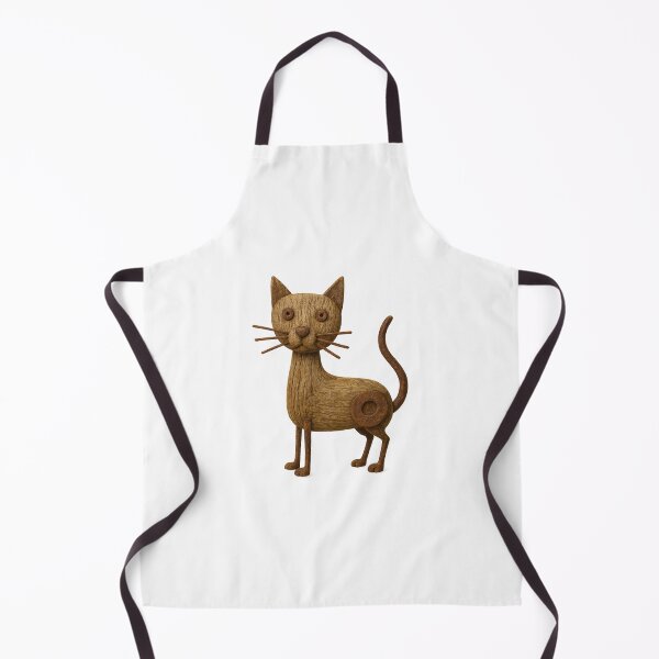 Item preview, Rustic Wooden Cat Sculpture Vintage Folk Art designed and sold by GorinART.