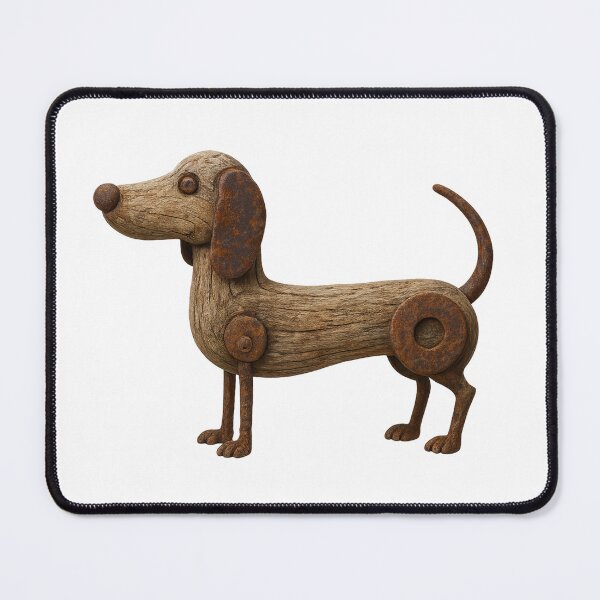 Item preview, Rustic Wooden Dachshund Vintage Toy Art designed and sold by GorinART.