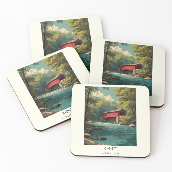 Item preview, Kent Connecticut Covered Bridge Art Print designed and sold by TuncGK.