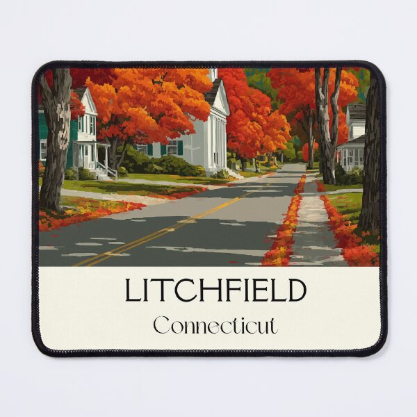 Item preview, Litchfield Connecticut Historic Church Art Print designed and sold by TuncGK.