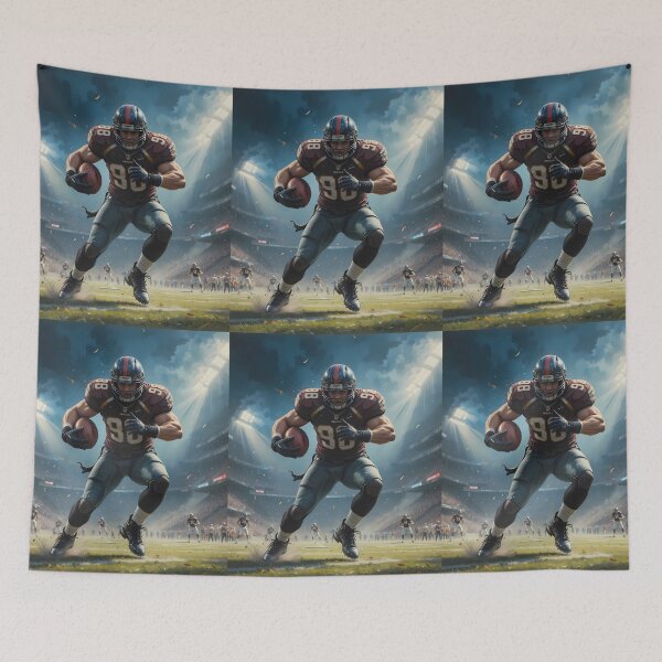 Item preview, Football Art Diverse Artistic Expressions Cosmic Wars Fantasy designed and sold by ART ATTACK ZONE.