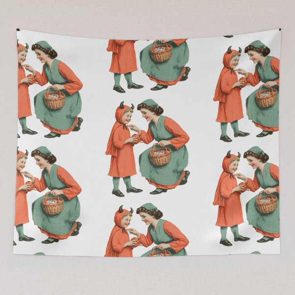 Item preview, Vintage Mother and child trick or treating designed and sold by MendaciousMina.