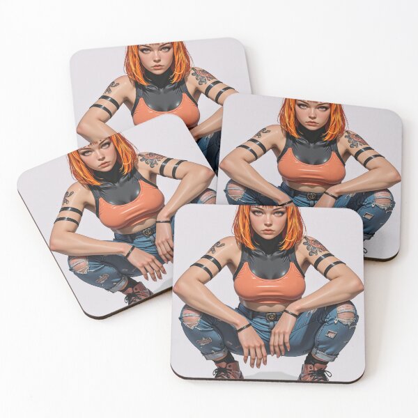 Item preview, Lilu crouching in torn jeans an tank top  designed and sold by CathryneDelamort.