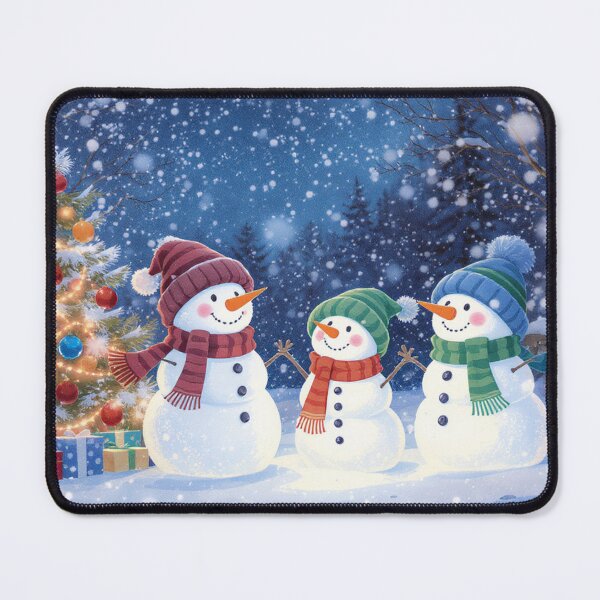 Item preview, Three Jolly Snowmen by the Christmas Tree designed and sold by acceleratorhams.
