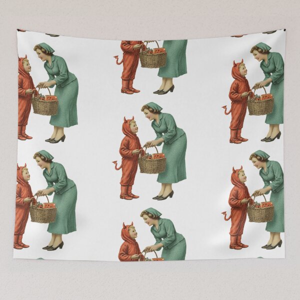Item preview, Vintage Mother and child trick or treating designed and sold by MendaciousMina.