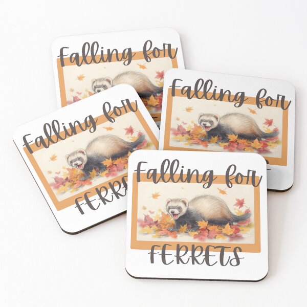Item preview, Falling for Ferrets designed and sold by StitcherSara.