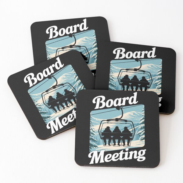 Item preview, Snowboard Board Meeting Ski Lift Skier Winter Sports designed and sold by WalshDrawnLaugh.