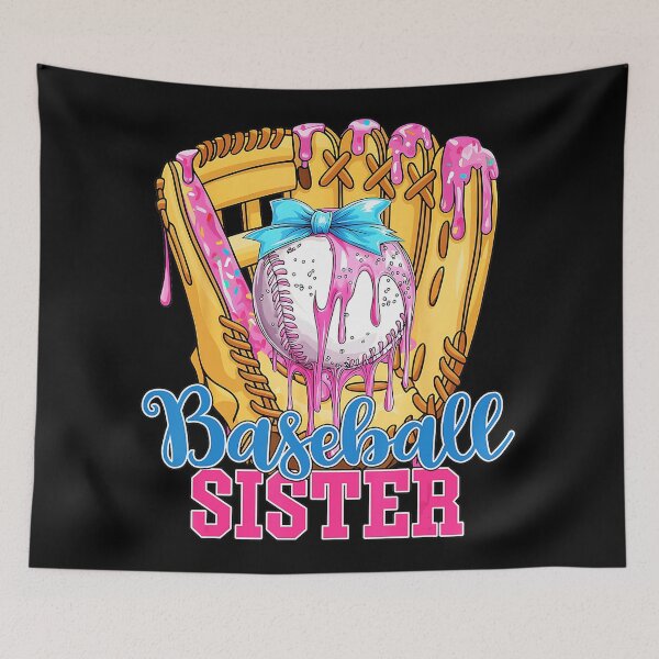 Item preview, Baseball Sister Funny Baseball Ice Cream Drip Big Sister  designed and sold by miaa-artistshop.