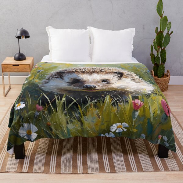 Item preview, Cute Hedgehog in Flowers designed and sold by JulieSouster.