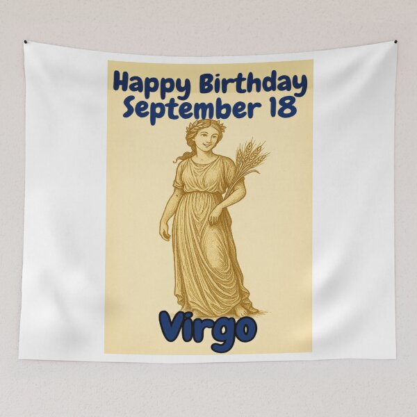 Item preview, Birthday Zodiac Sign – September 18 designed and sold by ariksworld.
