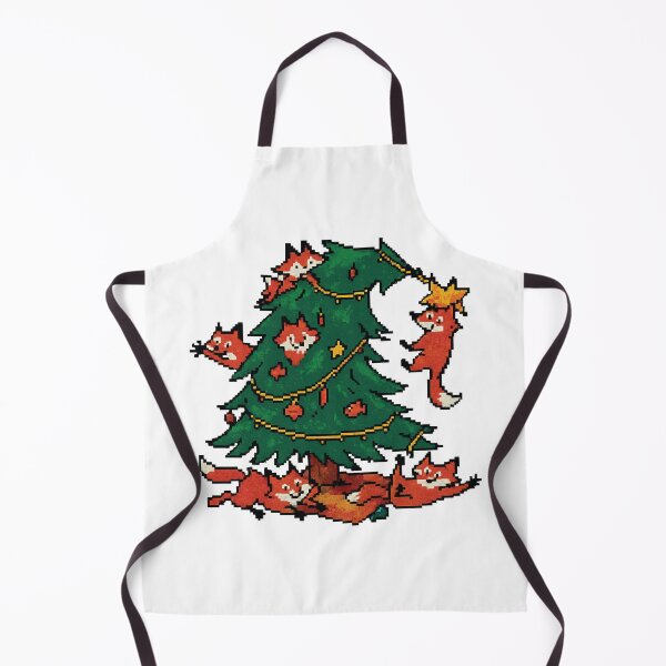 Item preview, Cute Foxes Decorating Christmas Tree designed and sold by Fam19.