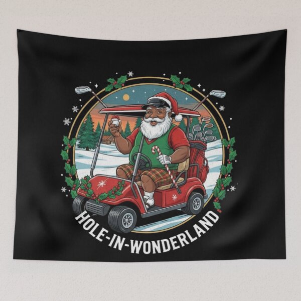 Item preview, Black Golf Santa designed and sold by Obinne.