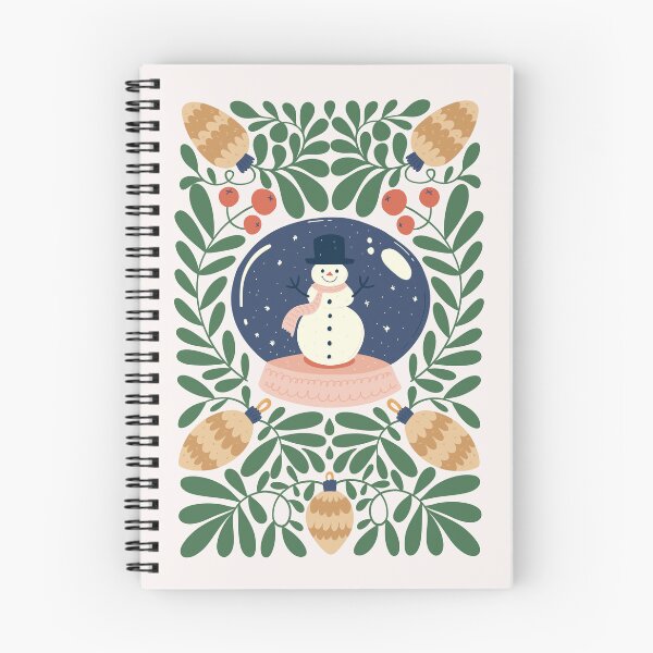 Item preview, Snow Globe with Cheerful Snowman and Festive Foliage designed and sold by NicolaZhukov.