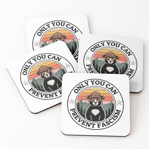 Item preview, Copie de Copie de Funny Bear Only You Can Prevent Fascism - Vintage Resist Smokey  designed and sold by ZACK ART.