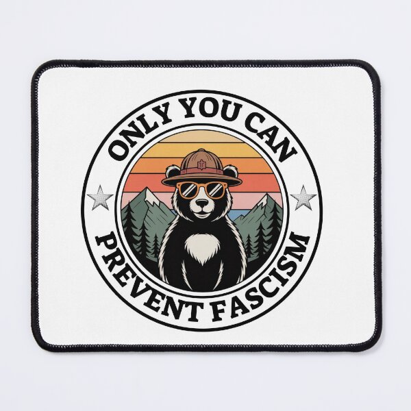 Item preview, Copie de Copie de Funny Bear Only You Can Prevent Fascism - Vintage Resist Smokey designed and sold by ZACK ART.