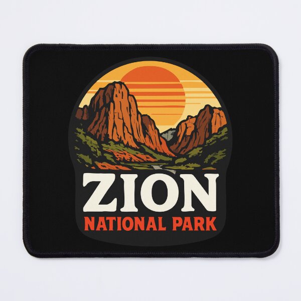 Item preview, Zion National Park Retro Vintage Travel designed and sold by TomFrontierArt.