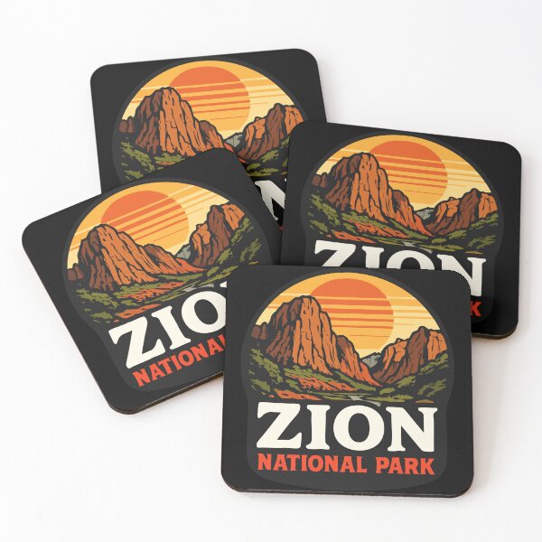 Item preview, Zion National Park Retro Vintage Travel designed and sold by TomFrontierArt.