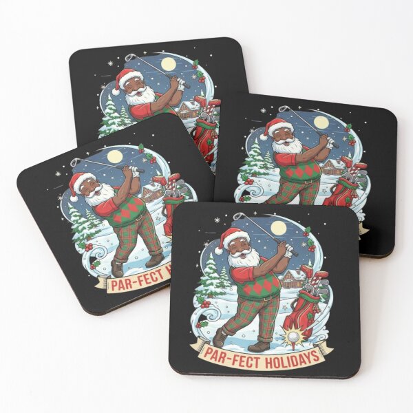 Item preview, Funny Black Golf Santa. Golf Santa designed and sold by Obinne.