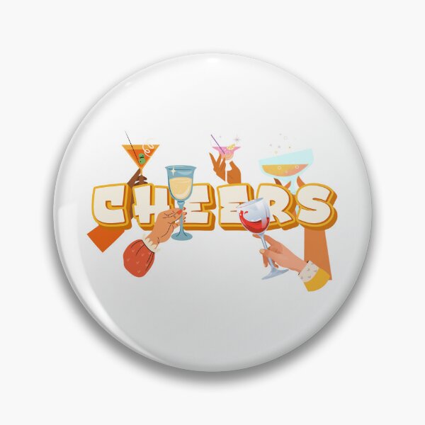 Item preview, Cheers - hands clinking glasses illustration designed and sold by Sylviap Studio.