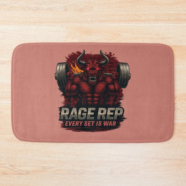 Item preview, Rage Rep – Glitch-Eyed Bull Gym Design designed and sold by Modivox.
