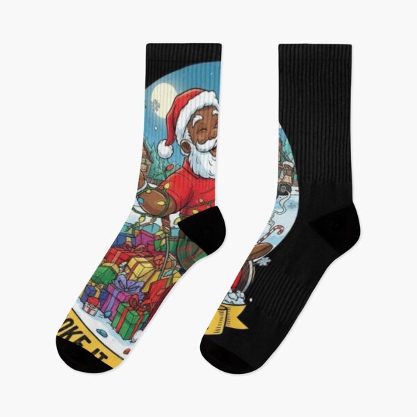 Item preview, Cute Black Golf Santa. Golf Santa designed and sold by Obinne.