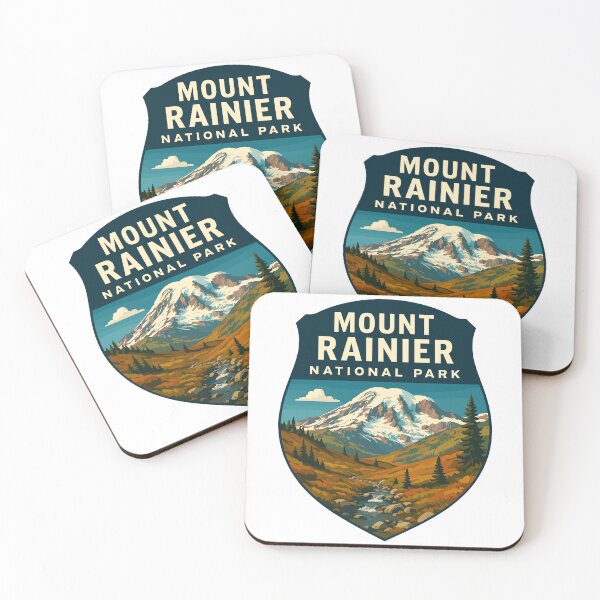 Item preview, Mount Rainier National Park Retro Sticker designed and sold by Ismeal Von.