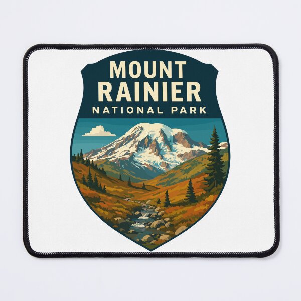 Item preview, Mount Rainier National Park Retro Sticker designed and sold by Ismeal Von.