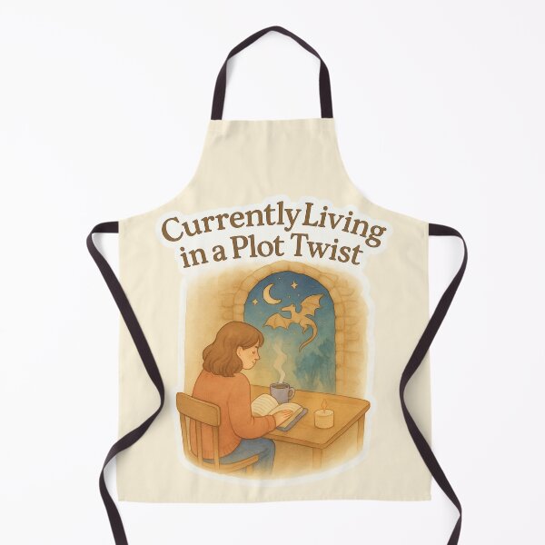 Item preview, Currently Living in A Plot Twist - Cozy Fantasy Watercolor Sticker designed and sold by BumbleVee ☀️.
