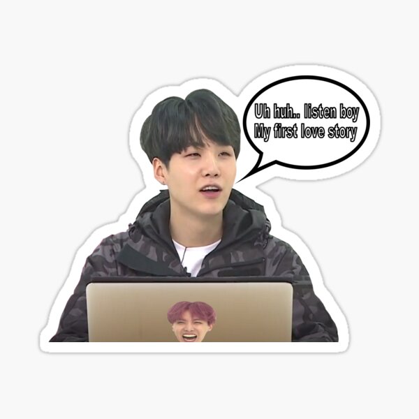 Listen Suga Sticker